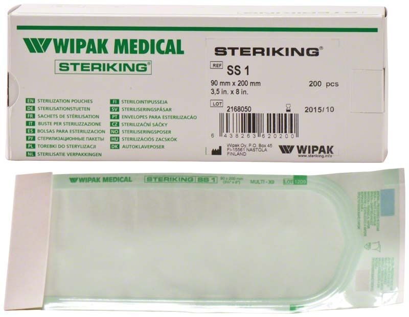 Steriking Selbstklebetüten SS1 90 x 200mm in Originalverpackung.