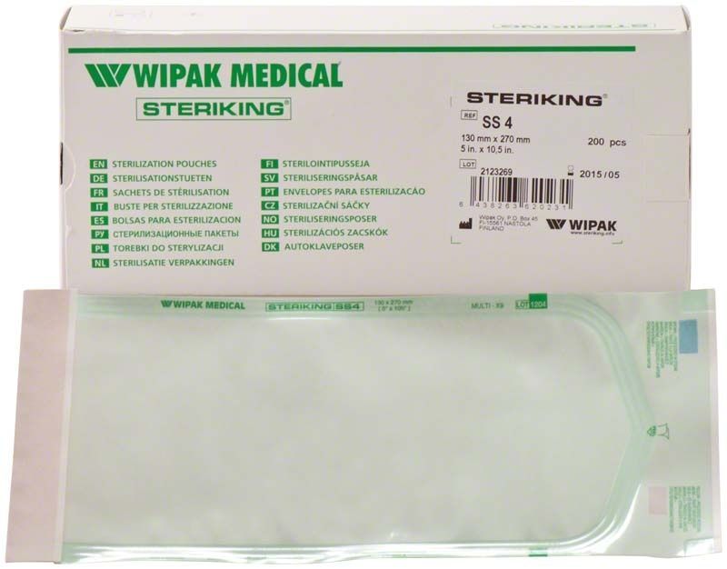 Steriking Selbstklebetüten SS4 für medizinische Sterilgutverpackung.
