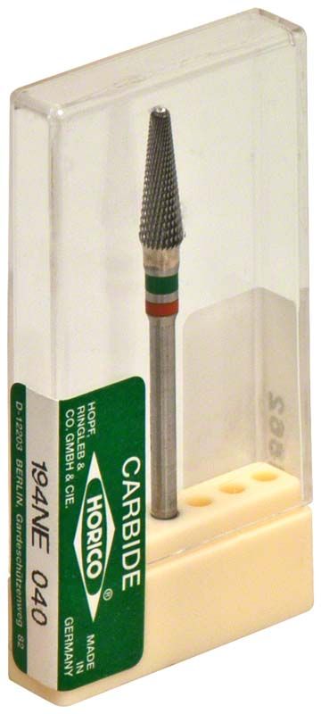 Hartmetallfräser 194 NE 040 in transparenter Kunststoffverpackung.