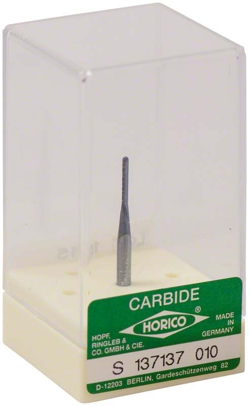 Hartmetallfräser schwarz beschichtet S137 137 010 in transparenter Verpackung.