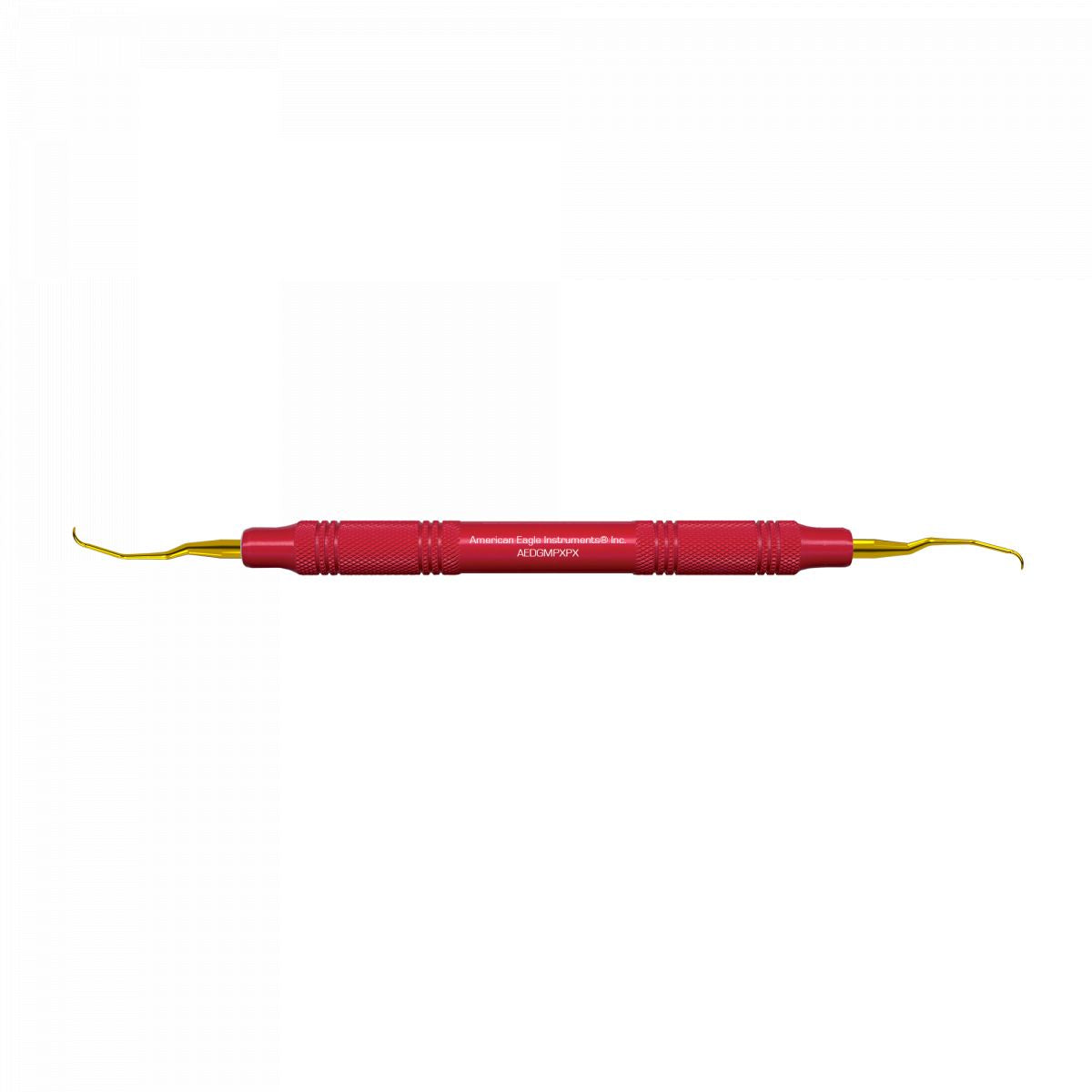 Amerikanische Eagle XP Double Gracey™ Kürette Mini Posterior mit rotem Griff.