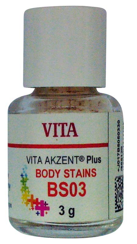 VITA AKZENT® Plus BODY STAINS Pulver BS03 in Flasche, 3g