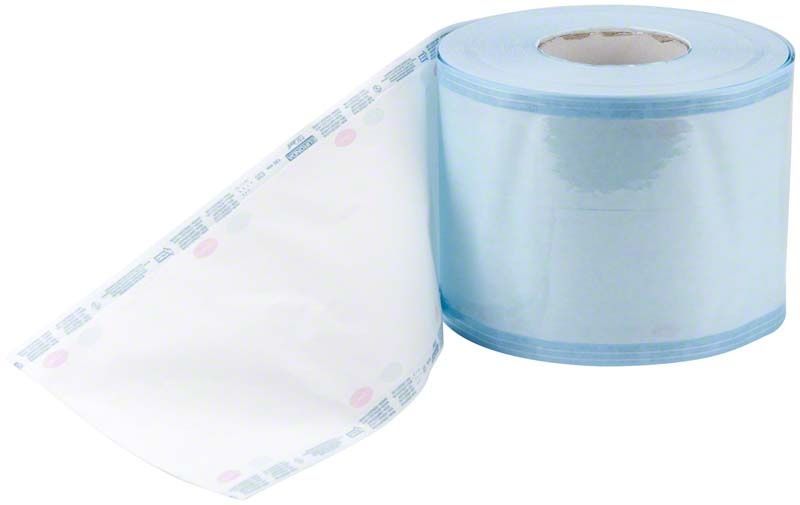 Sterilisationsverpackung Eurosteril Rolle aus medizinischem Papier und Folie.