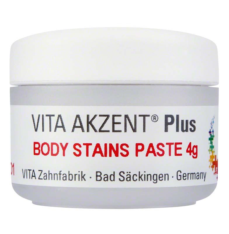 VITA AKZENT® Plus BODY STAINS Paste BS01 in weißem Tiegel, 4g