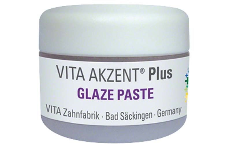 VITA AKZENT® Plus GLAZE PASTE in weißer Verpackung mit Aufschrift.