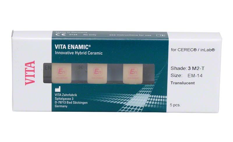VITA ENAMIC® Hybridkeramik Blockverpackung für CEREC®/inLab EM-14 T 3M2.
