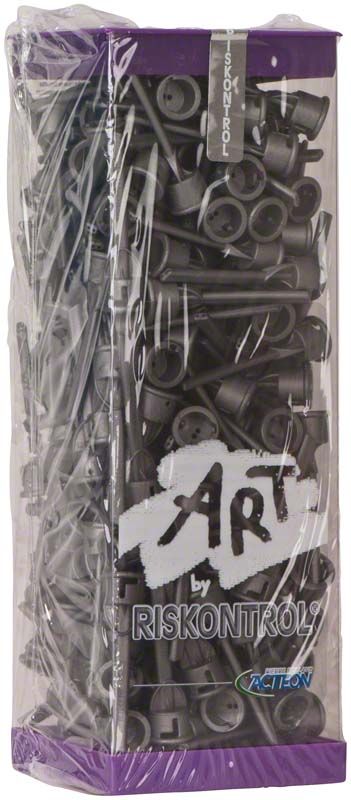 Verpackung von Riskontrol® Art Lakritze Einmalkanülen für Multifunktionsspritzen.