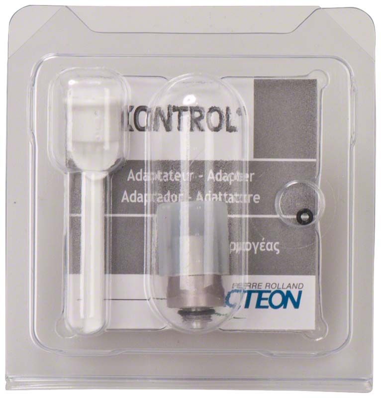 Riskontrol® Adapter Dentalez in transparenter Verpackung.