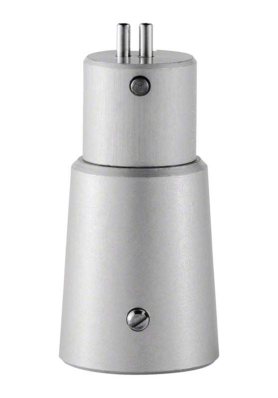 Riskontrol® Adapter FA C aus Edelstahl mit zylindrischer Form.