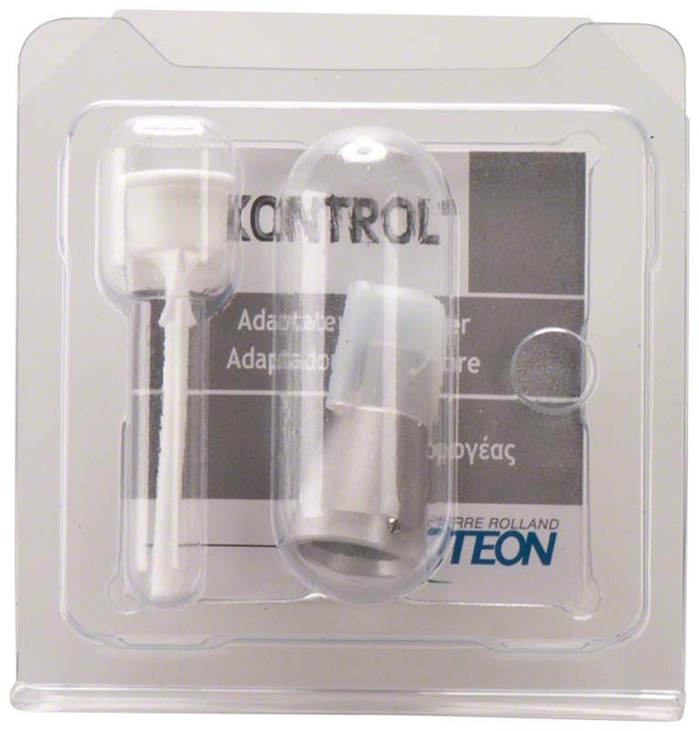 Riskontrol® Adapter KaVo C in transparenter Verpackung mit Produktinformationen.