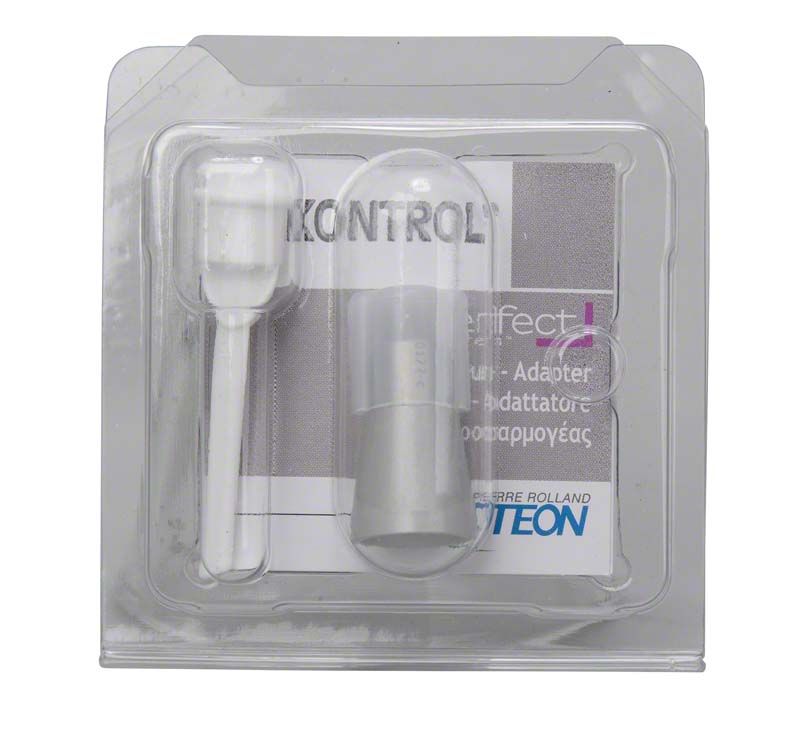 Adapter für KaVo E im transparenten Blisterpack mit Aufschrift.