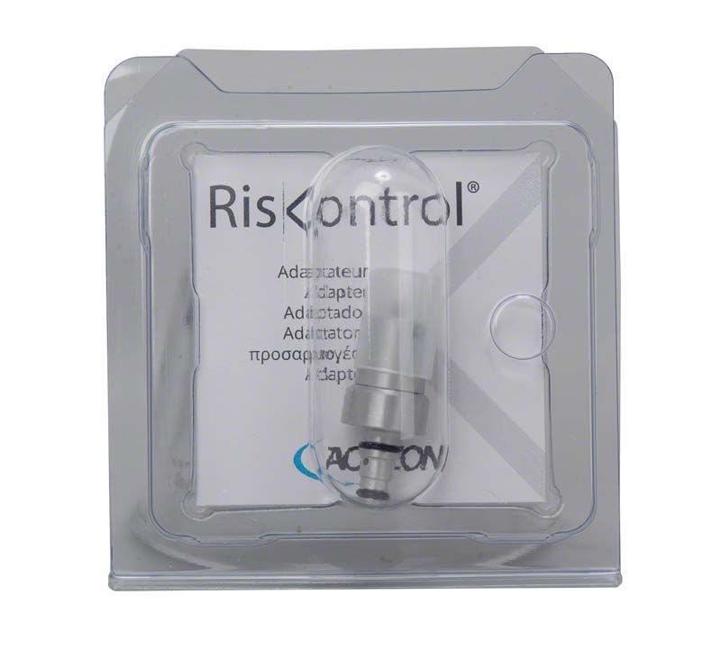 Riskontrol® Adapter Ritter Top Jet in transparenter Verpackung.