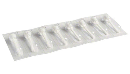 Blisterverpackung mit acht sterilen Riskontrol® Einwegdüsen.