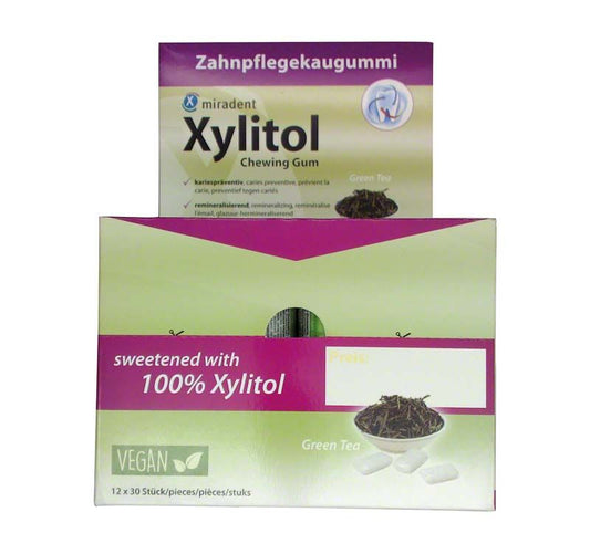 Image of Xylitol Chewing Gum Display Grüner Tee