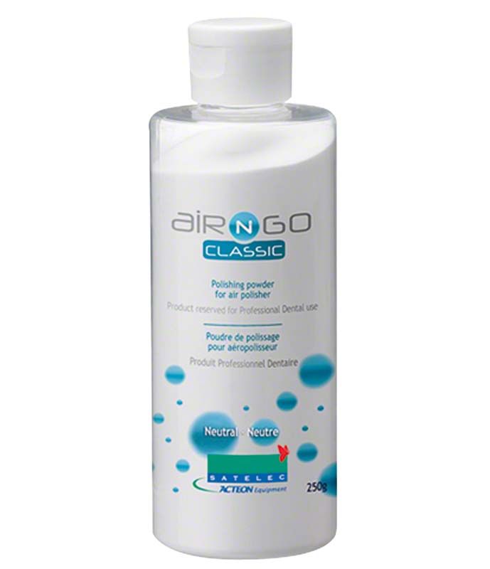 AIR-N-GO® CLASSIC Pulverflasche für Zahnreinigung mit Airpolishing-Technologie.