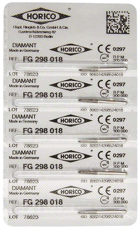 Verpackung von Diamant FG 298 018 mit sechs Einheiten, hergestellt in Deutschland.