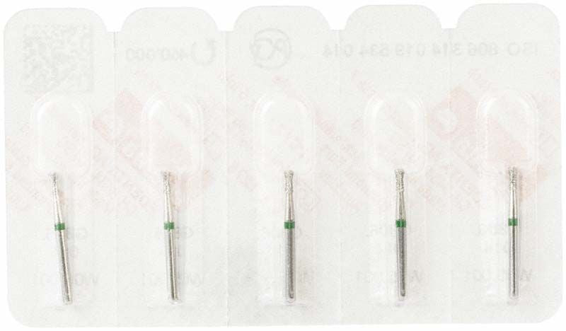 Zahnärztliche Diamantbohrer FG 806G 014 in Blisterverpackung.