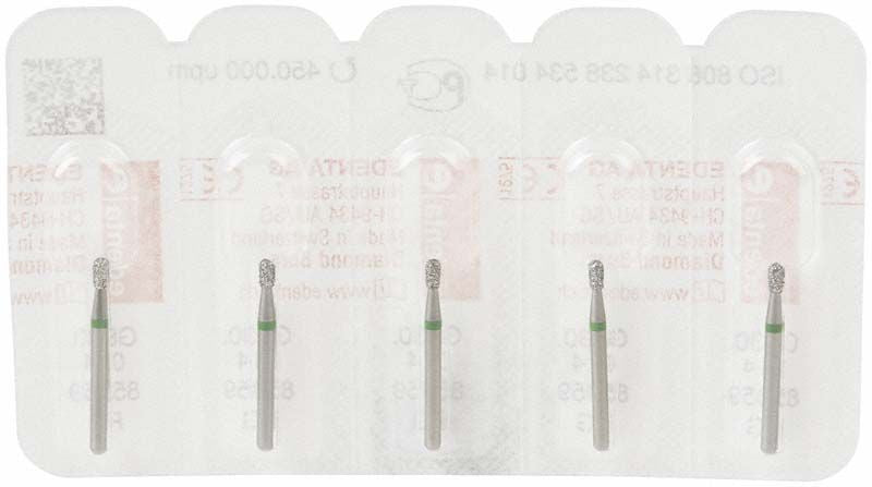 Zahnmedizinische Diamantbohrer FG 830G 014 in Blisterverpackung