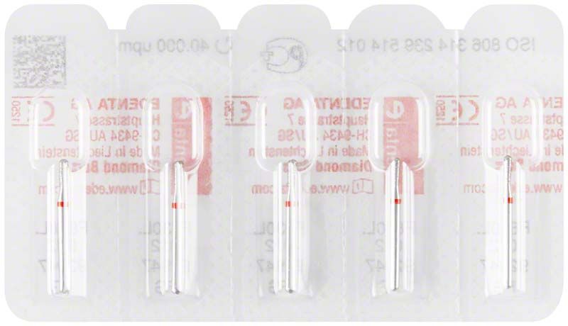 Diamantenschleifer Diamant FG 830LF 012 in Blisterverpackung.