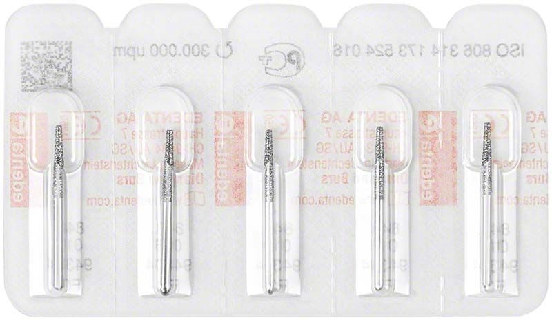 Diamantbohrer FG 848 016 in Blisterverpackung mit fünf Stück.
