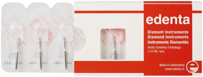 Diamantinstrument FG 885 010 in Originalverpackung von edenta.