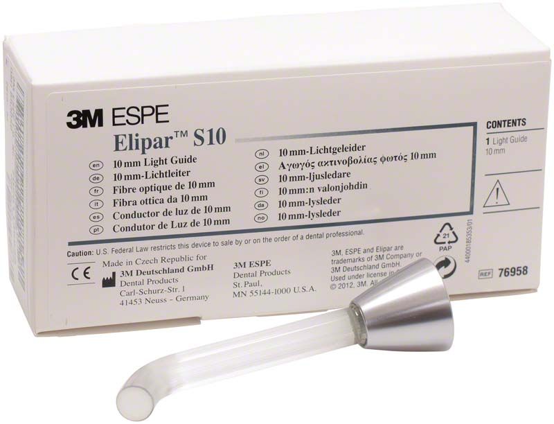 Elipar™ S10 Lichtleiter 10mm mit Verpackung von 3M.