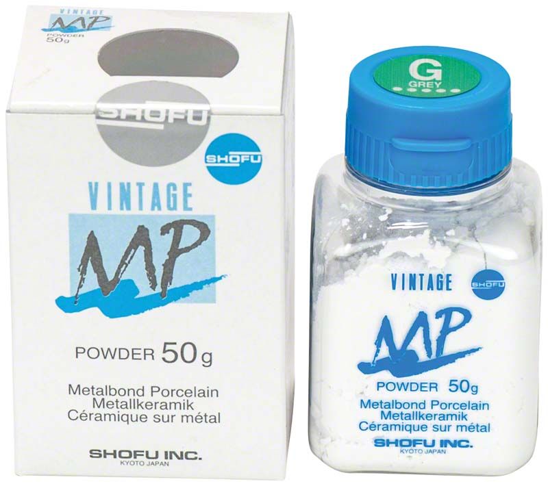 VINTAGE MP Effektmasse 50g G in grauer Verpackung mit blauem Deckel.