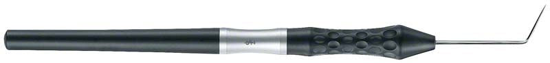 Zahnsonde Ergoprobe Figur 6A mit ergonomischem Griff und gebogener Spitze.