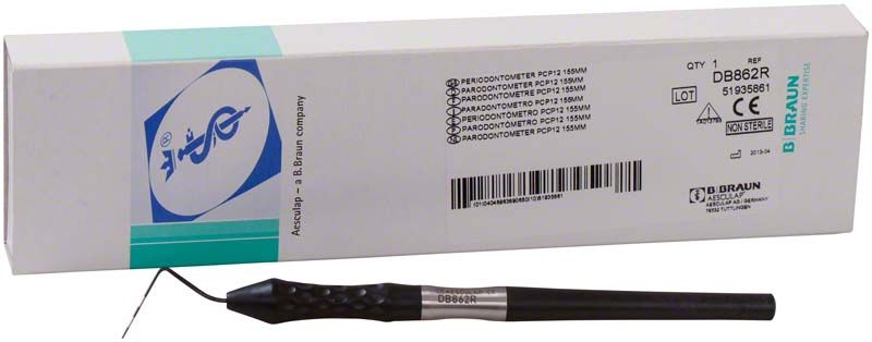 Parodontometer Ergoprobe Figur PCP 12 mit Verpackung von B. Braun