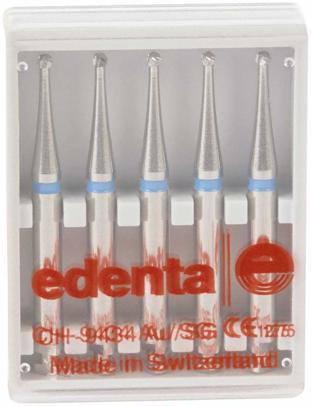 Rosenbohrer C1SX RAL 012 mit blauem Ring in Verpackung.