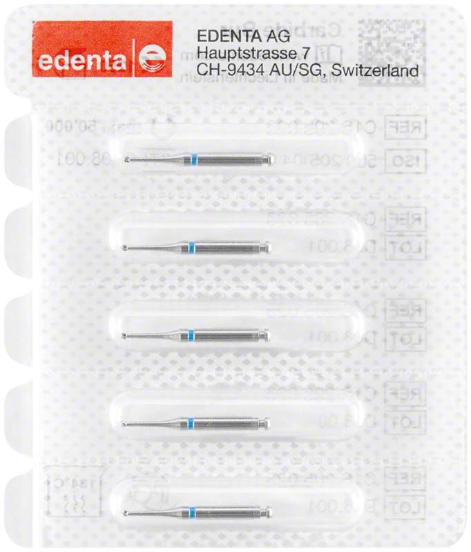 Hartmetallbohrer Rosenbohrer C1SXN Rund 012 in Blisterverpackung.