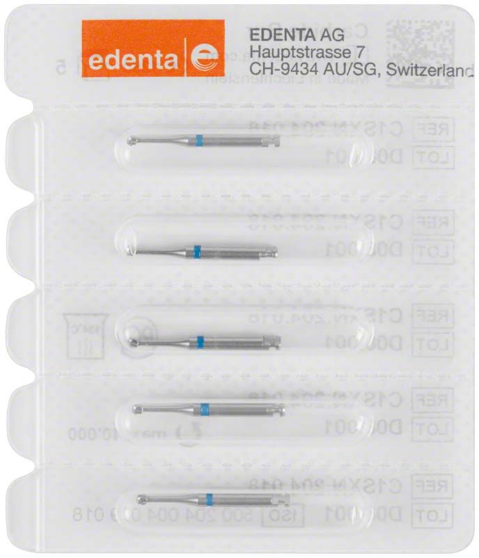Hartmetallbohrer Rosenbohrer C1SXN Rund 018 in Blisterverpackung.