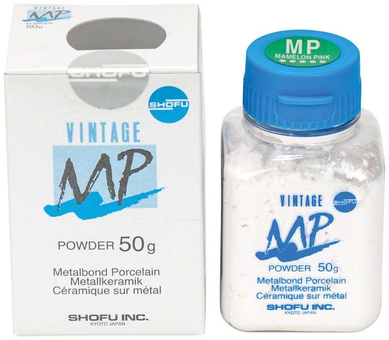 Vintage MP Effektmasse 50g Flasche mit Verpackung, Mamelon Pink.