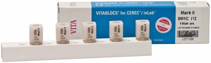 VITABLOCS® Mark II I12 VITA 3D-Master 0M1C Blöcke in Originalverpackung.