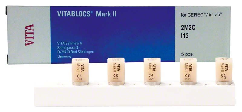 VITABLOCS® Mark II Keramikblöcke für dentale Restaurationen, 5 Stück.
