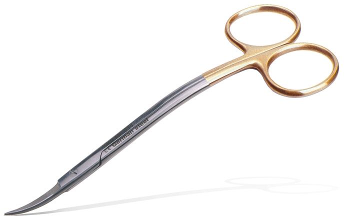 Chirurgische Nahtschere mit gezackter Hartmetallschneide aus der TC Line.