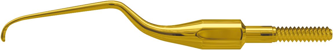 Goldene Kürettenspitze American Eagle XP Gracey +3 für Dentalhygiene.