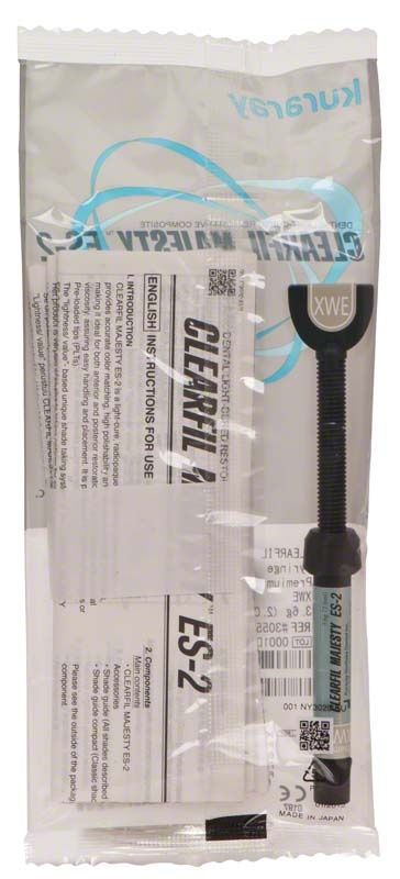 Klarfil Majesty ES-2 Spritze XWE in Verpackung mit Produktinformationen.