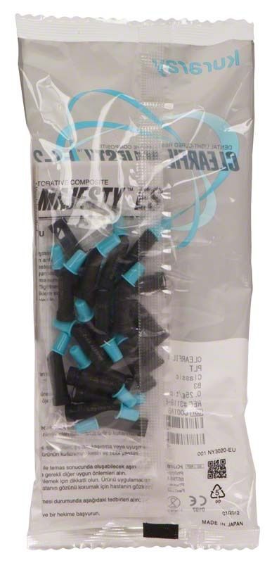 Kunststoffverpackung mit Clearfil Majesty ES-2 PLT B3 Kompositfüllungs-Spritzen.