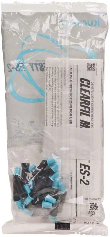 Kunststoffverpackung mit Clearfil Majesty ES-2 PLT D3 Dentalmaterial.