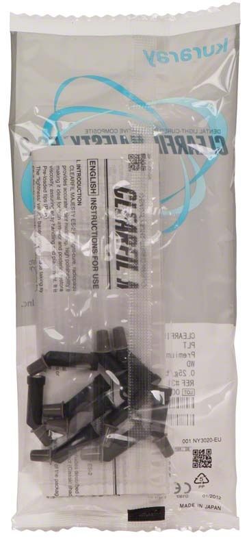 Kunststofffüllungen Clearfil Majesty ES-2 PLT WD in transparenter Verpackung.