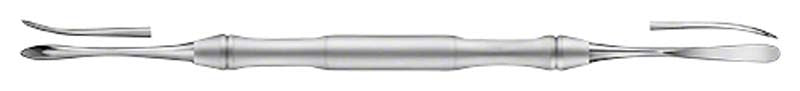Doppelendiges chirurgisches Raspatorium LiquidSteel® mit 5,0mm und 5,4mm Spitzen.