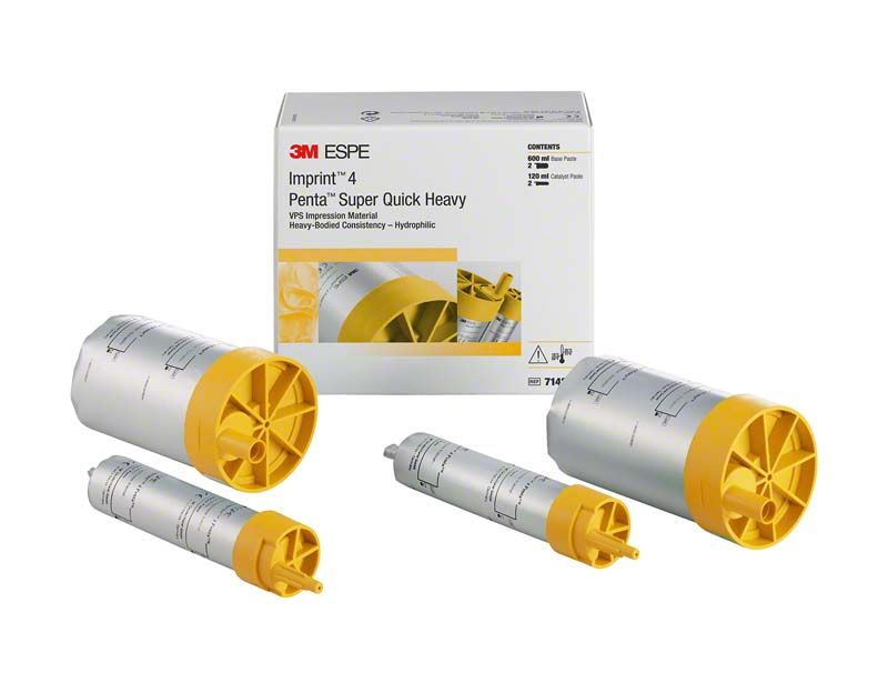 Imprint™ 4 Penta™ Super Quick Heavy Refill Pack 2 x 360ml mit gelben Kappen.