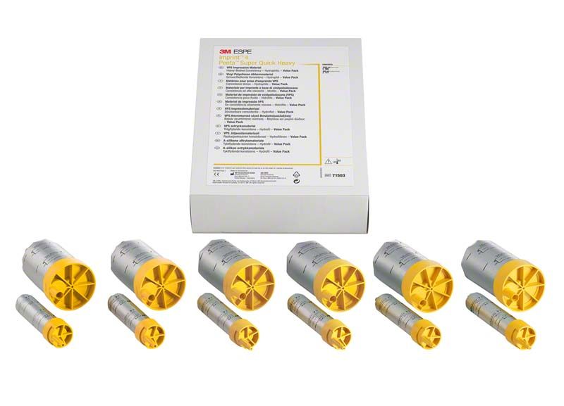 Imprint™ 4 Penta™ Super Quick Heavy Value Pack 6 x 360ml mit gelben Verschlüssen.