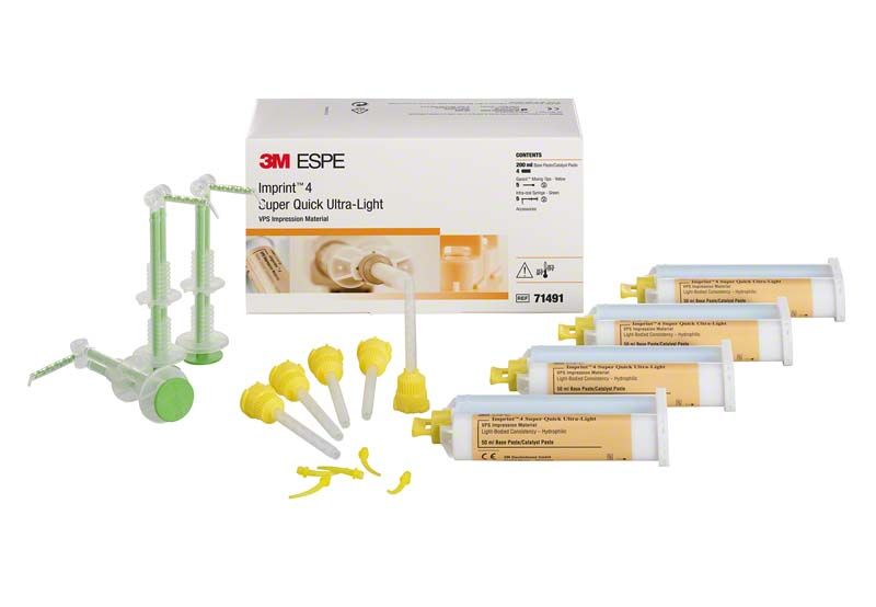 Imprint™ 4 Super Quick Ultra-Light Abformmaterial mit Dispenser und Zubehör.