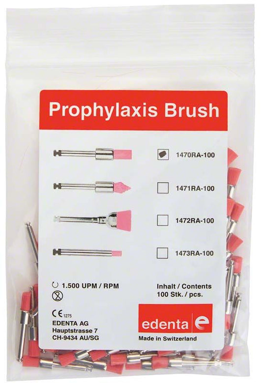 Image of Prophylaxe Nylonbürsten rosa Zylinder groß