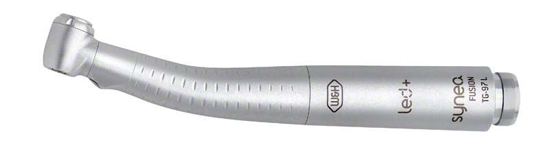 Dentalturbine Synea Fusion Typ TG-97 L in silberner Farbe.