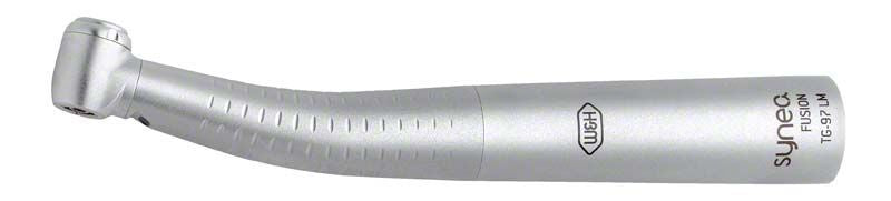 Dentalturbine Synea Fusion TG-97 LM in silberner Farbe.