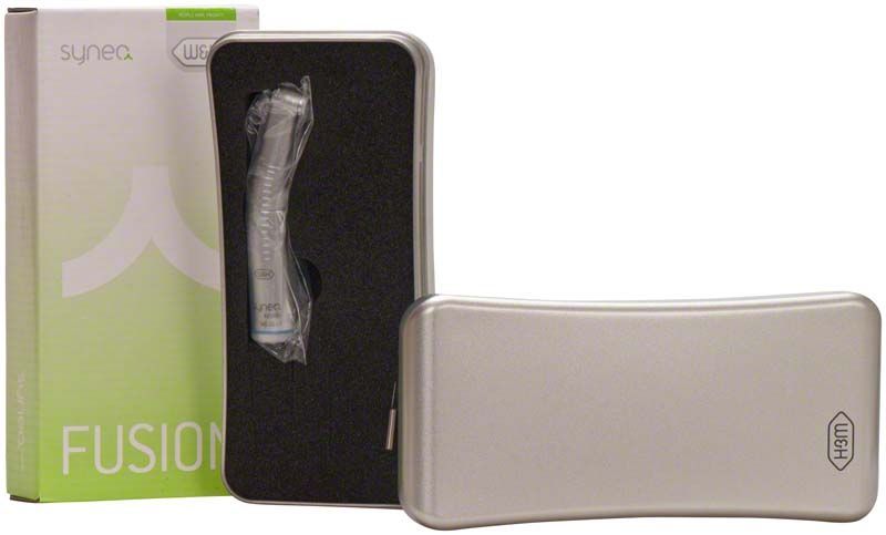 Synea Fusion Winkelstück Typ WG-67 LT in Verpackung mit grünem Design.