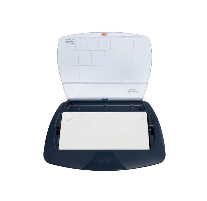 Offenes lay:art tropic XL mit sichtbarer Innenseite und weißem Einsatz.